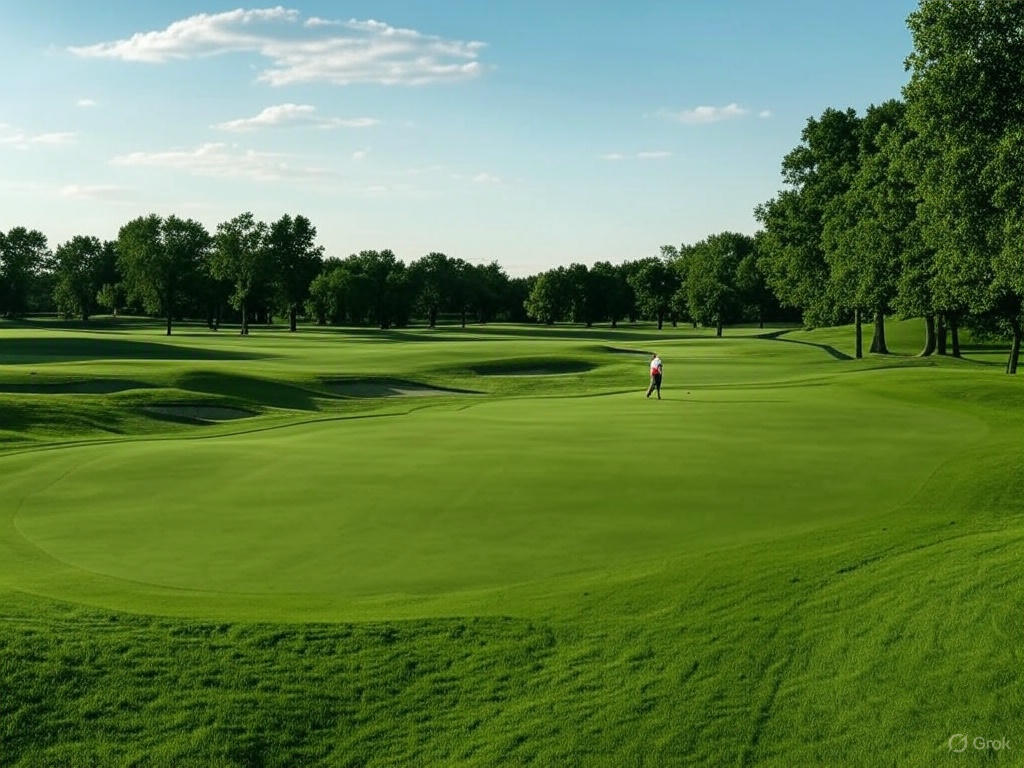 Golf course application of compost